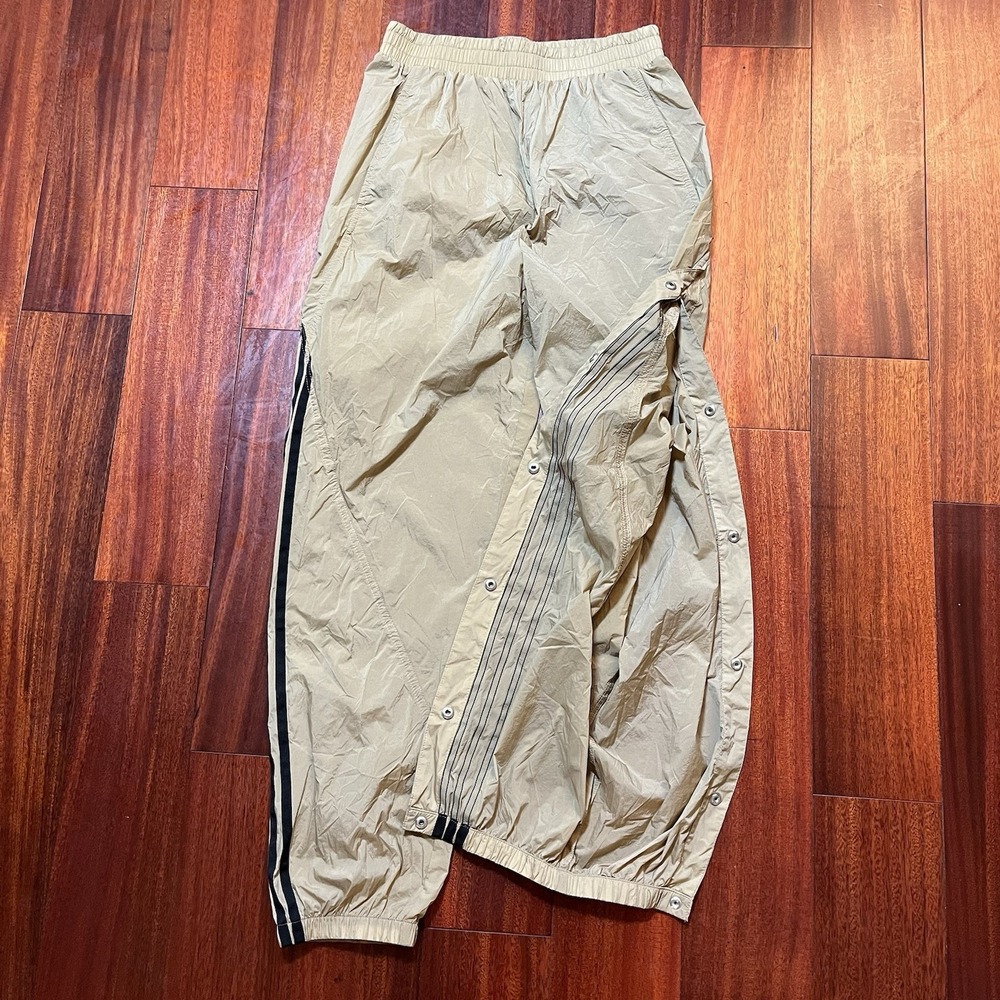 Adidas Track Pants Womens Small Snap Tear Away Elastic Waist VERY THIN GN4274